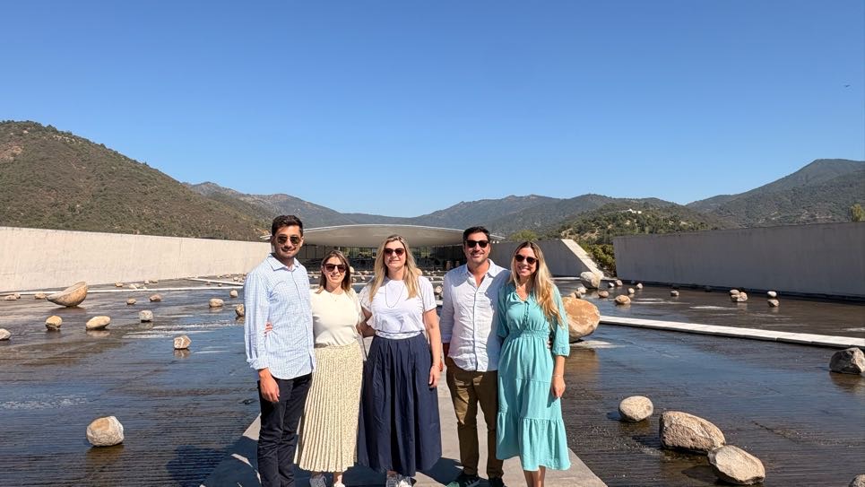 Equipe na Viña VIK, outra perspectiva